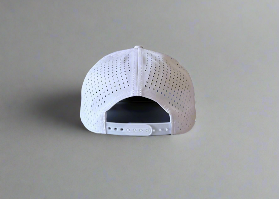 "THE BRONCO" • 5 PANEL • SNAPBACK W/ROPE • WHITE/GREEN/YELLOW