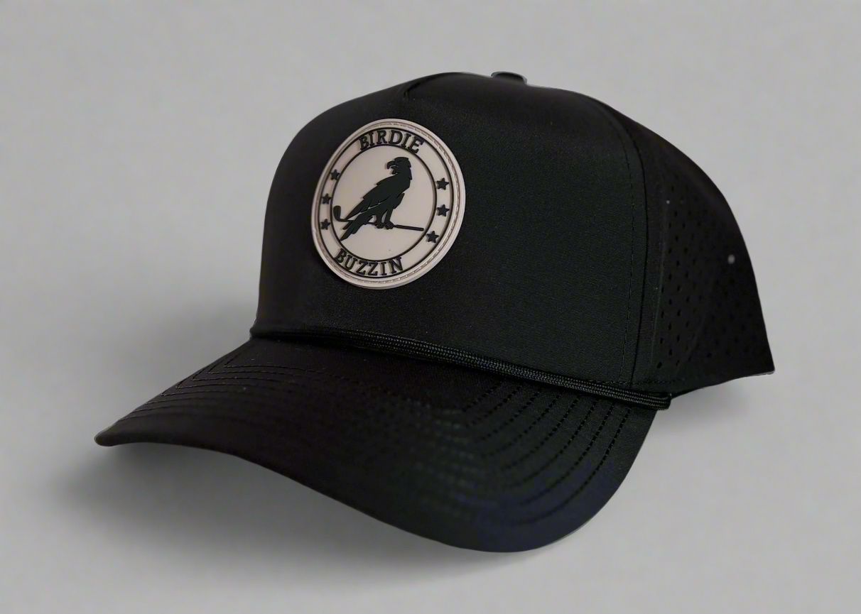 "THE CALI" • 5 PANEL-ROPE • SNAPBACK • BLACK